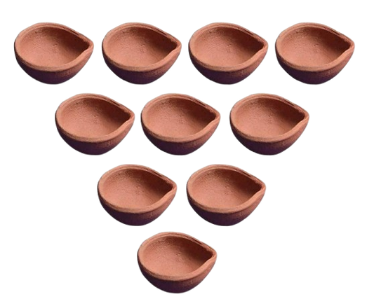 Clay Traditional Diwali Ke Diyev (pack of 12)