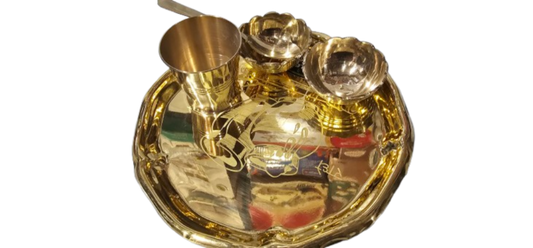 Brass Thali Set