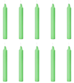 Chime/Mombati Candles for Home Decoration Green 