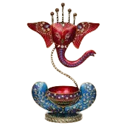 Ganpati Diya Stand in Metal