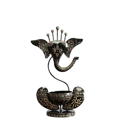 Ganpati Diya Stand in Metal