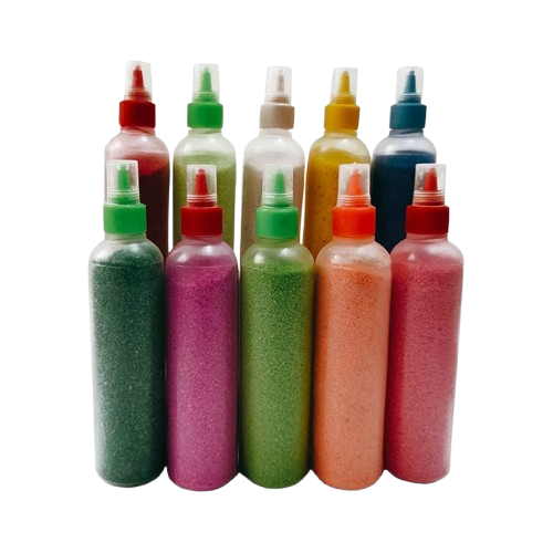 Squeez Bottol Rangoli Powder All Colour Rangoli Colour