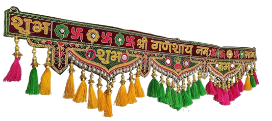 Shub Labh Toran for Door Latest Design Pooja Mandir(